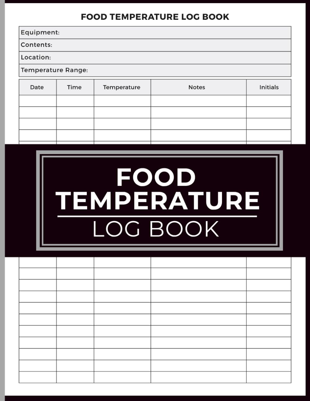 capítulo por capítulo baixar Food Temperature Log Book: Monitor Food Storage Temperatures, Equipment Performance, Cooling Records, Time Checks and Daily Verification for Restaurants, Food Trucks, Bakeries and Catering Businesses