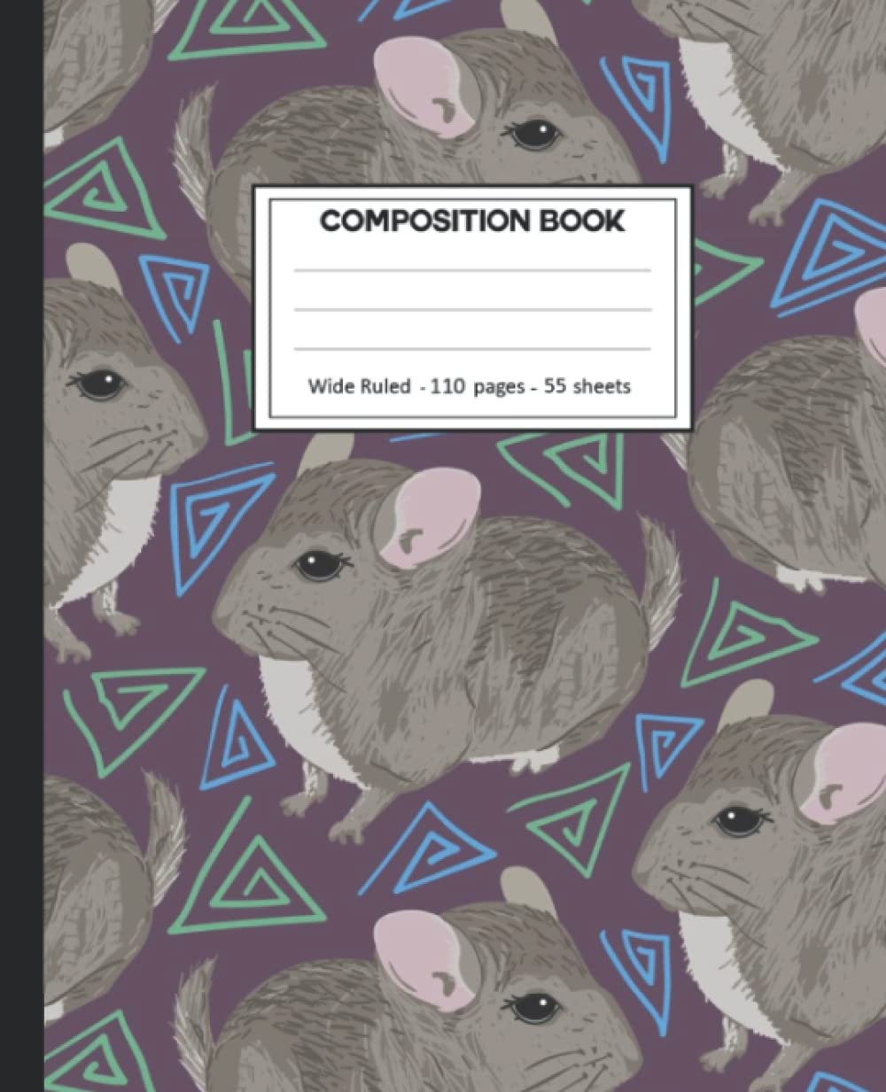 ler totalmente Composition Notebook: Chinchilla Wide Ruled Paper Notebook Journal size 7.25 x 9.25” for student