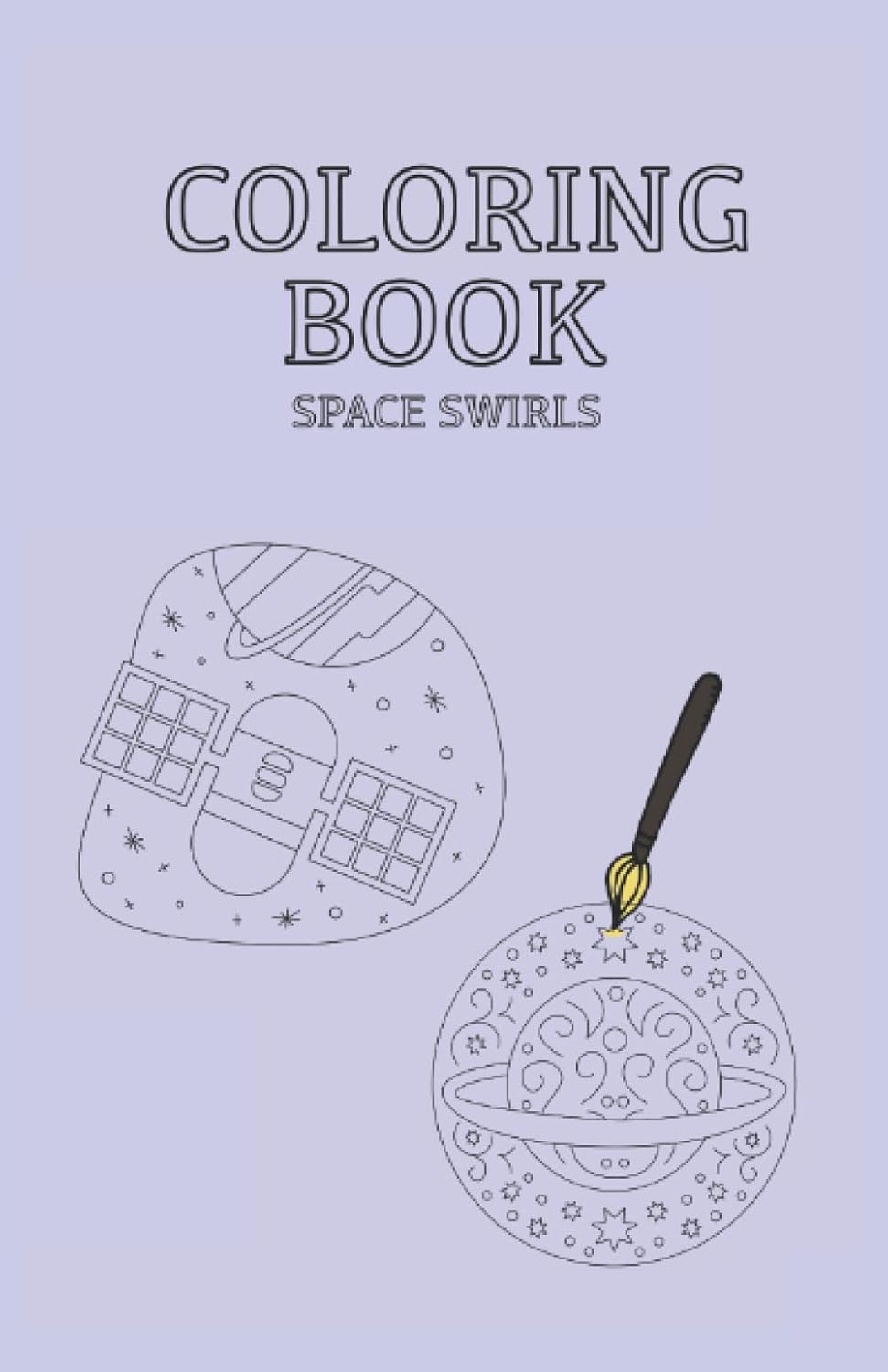 Coloring Book Space Swirls: Coloring Book 35 pages, size 13,97 x 21,59 cm DIN A5 baixar livro de graça
