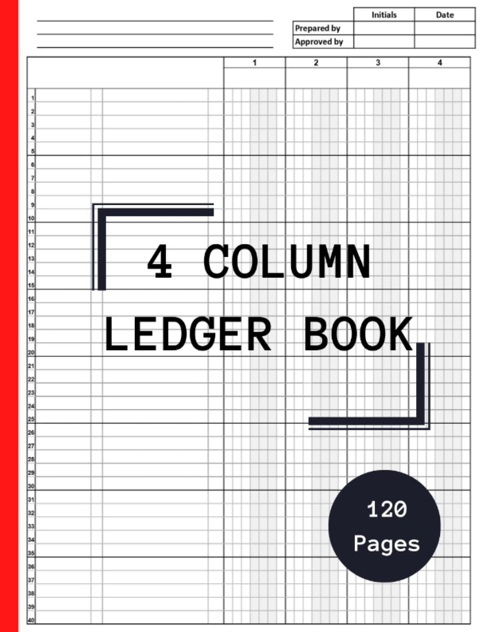 ler totalmente 4 Column Ledger Book: Simple Accounting Ledger book for Bookkeeping/Small Business and Personal finance