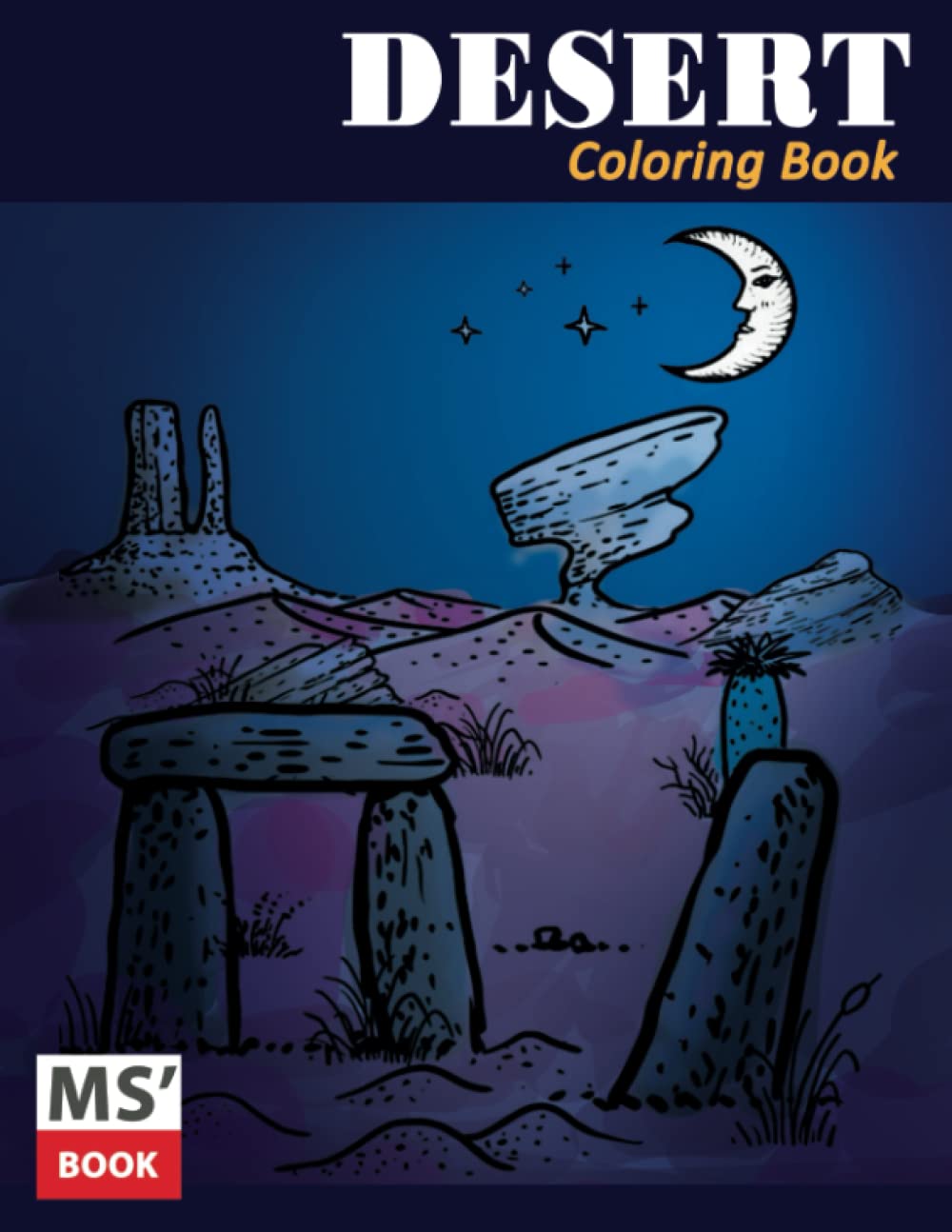 capítulo por capítulo baixar Desert Coloring Book: Beautiful Desert Scenes,Mountains and Landscapes Designs.