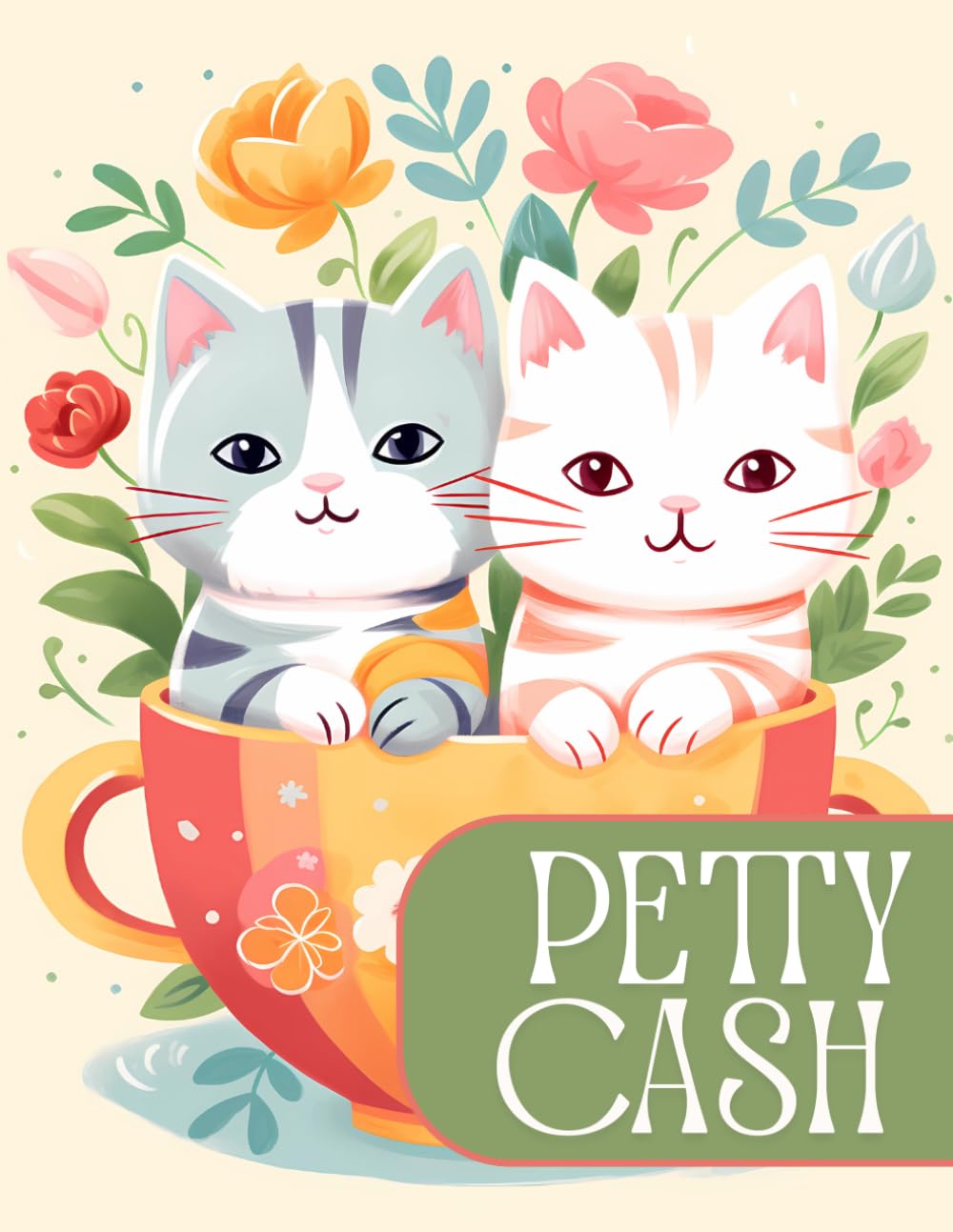 Petty Cash Log Book: Daily Cash Flow Ledger Book for Financial Tracking | 2700+ Entries | Setup and Policy Records, Monthly Reconciliation, Mileage,... Transfer and More | Teacup Kittens Floral baixar o livro de graça