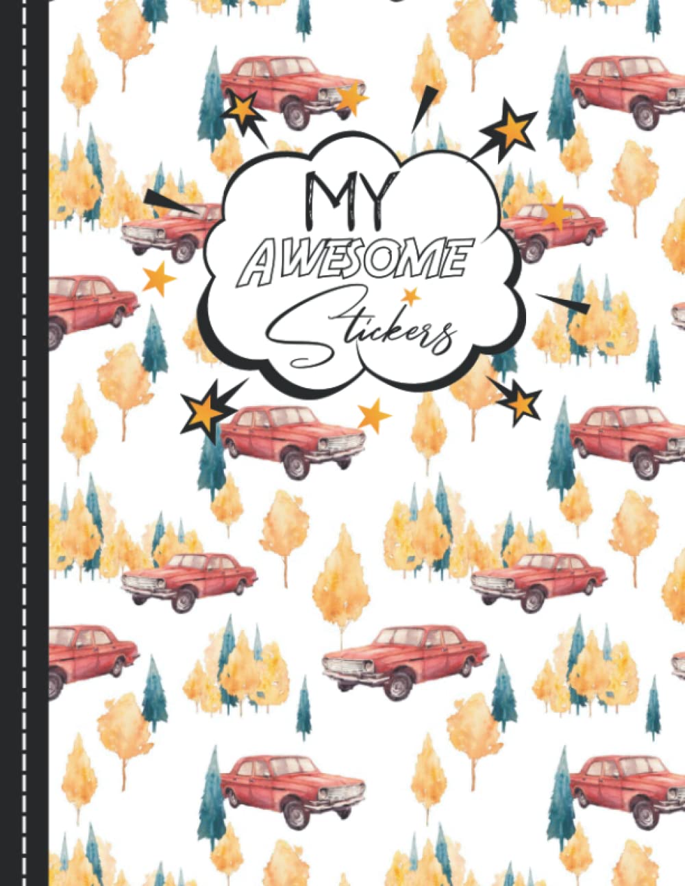 capítulo por capítulo baixar My Awesome Stickers: Blank Sticker Book vintage car Theme Large Size.