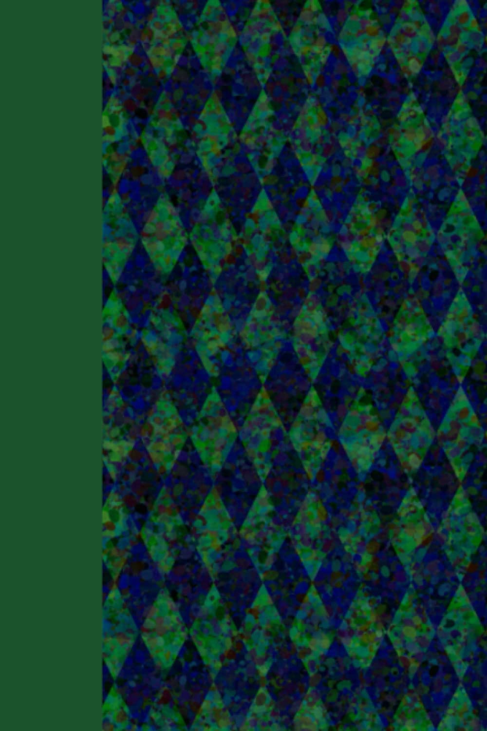 Emerald Diamonds: A Dark Blue and Green Patterned Notebook: Vintage-Inspired Elegance: Captivating Dark Blue Diamond Pattern on Green Background Notebook for Timeless Note-Taking baixar o livro de graça
