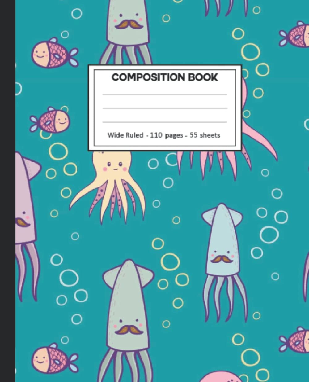 ler totalmente Composition Notebook: Squids Wide Ruled Blank Lined Composition Book Journal (7.5 x 9.25 in) Cute Notebooks for Girls Teens Kids School Planner Diary Writing Notes.
