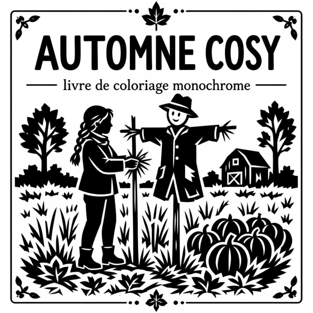 Automne - Livre de Coloriage Monochrome: Coloriage pour Adultes avec 40 Illustrations Monochromatiques Simples pour se Détendre (French Edition) baixar livro de graça