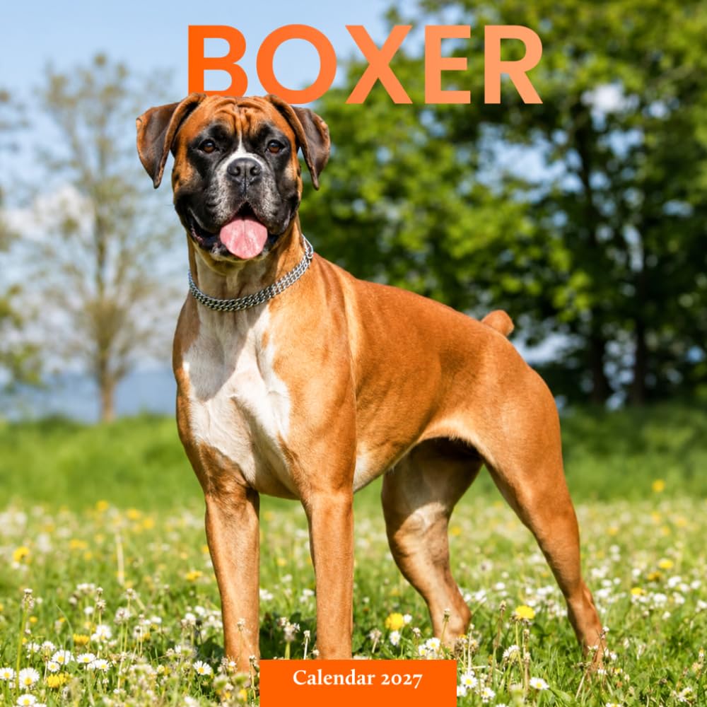 Boxer Calendar 2027: Boxer Dog Photography
