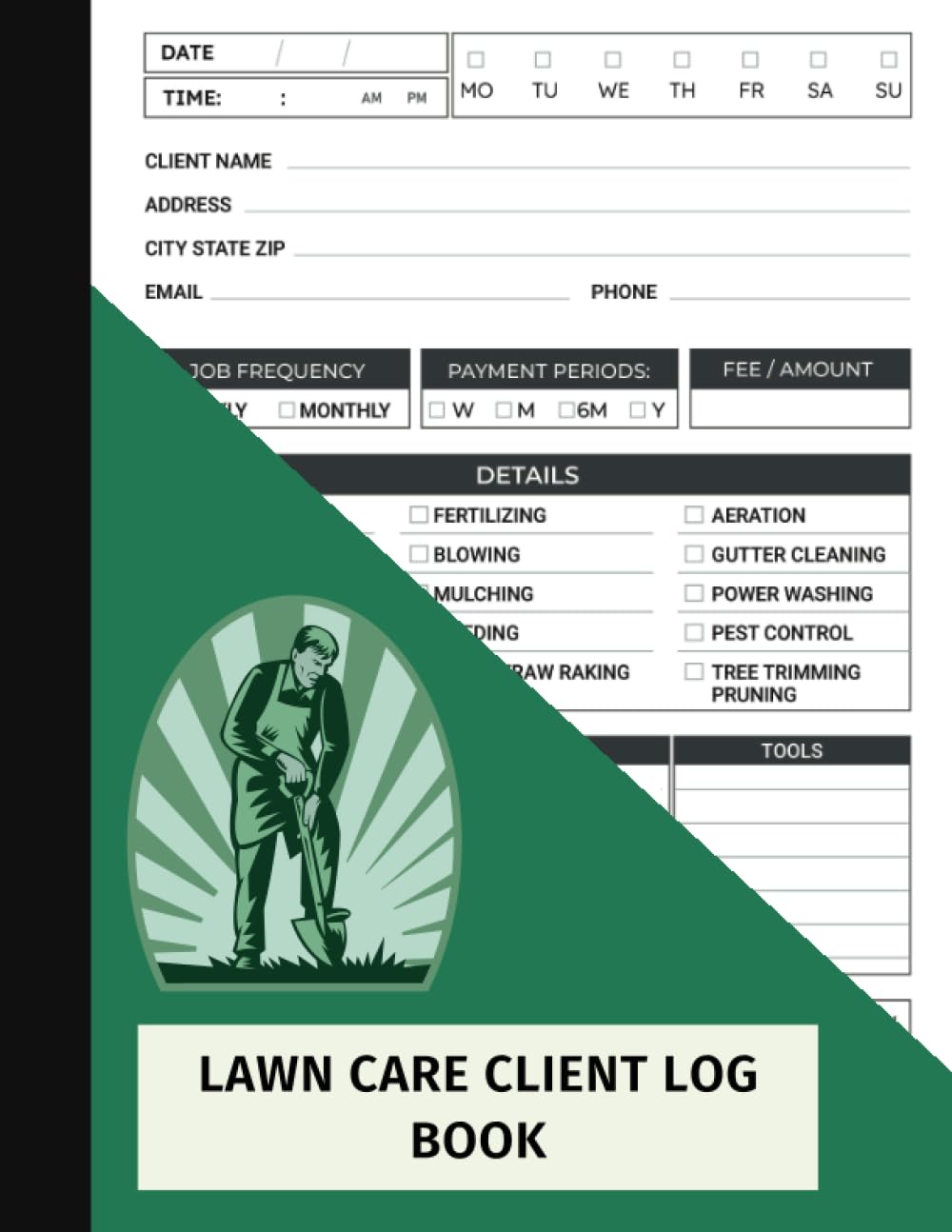ler totalmente Lawn Care Client Log Book: Track and Keep Record of your client's Information | Simple Lawn Mowing and Landscape Appointment Logbook | 8.5 x 11 Inches 115 Pages