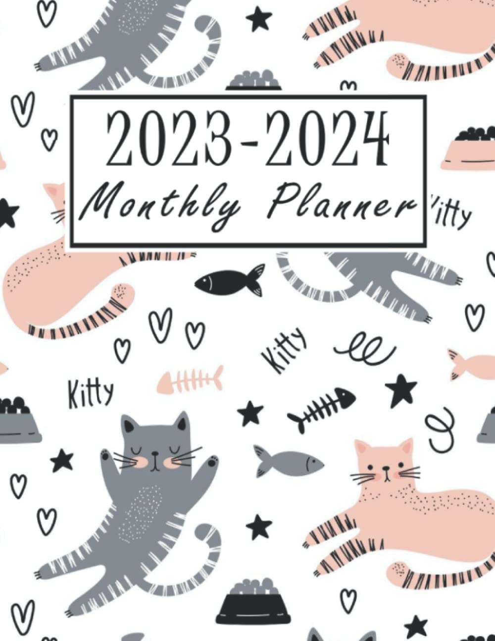 2023 2024 Weekly Planner: Cats Weekly Two Year Planner - Pretty Design 24 Months at a Glance Simple Schedule Organizer & Agenda |... & Contacts Log (Academic Planner) baixar o livro de graça