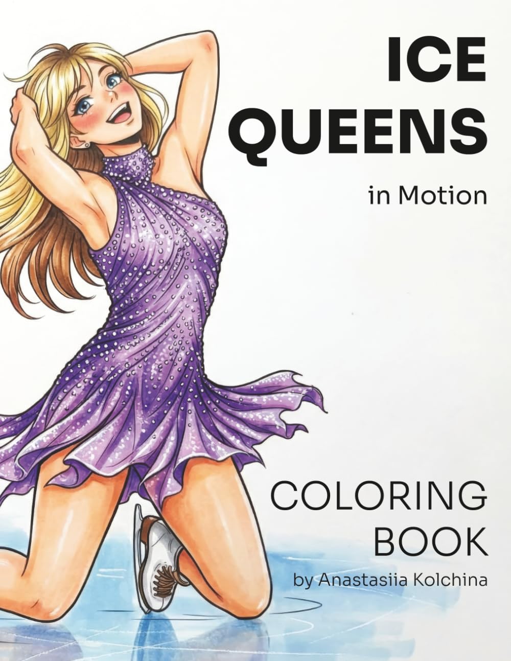 ler totalmente Ice Queens in Motion: 50 Figure Skating Coloring Pages | Anime-Inspired Ice Skater Girls Coloring Book for Teens and Adults