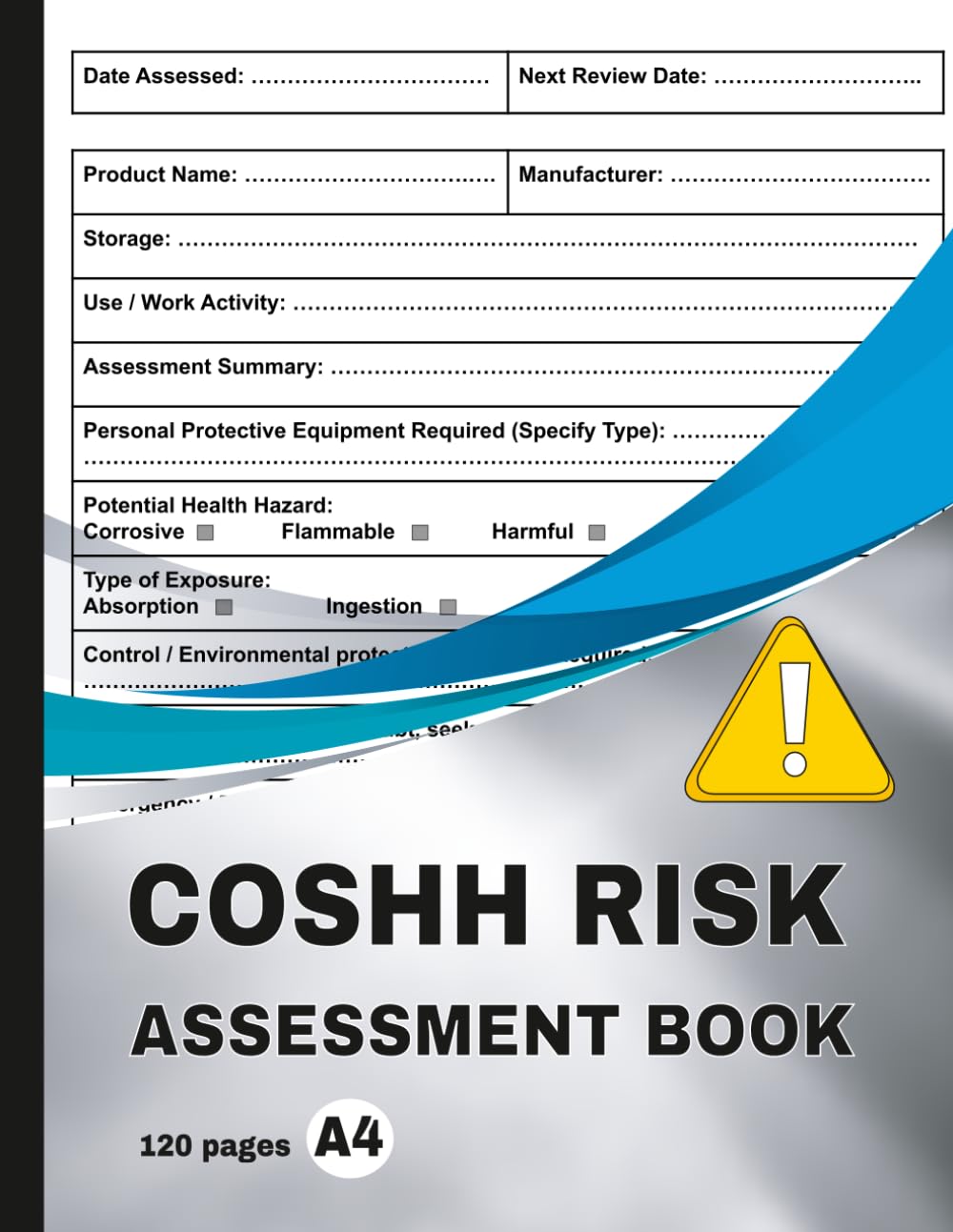 COSHH Risk Assessment Book: A Practical Logbook for Recording Hazardous Substances, Workplace Risks, Protective Measures, and safety procedures in... healthcare, schools, and construction sites. baixar o livro de graça