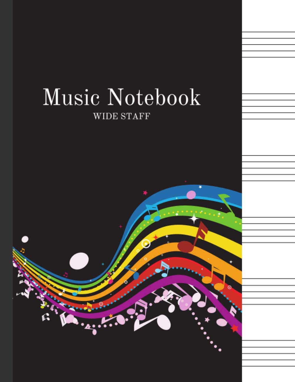 ler totalmente Music Notebook Wide Staff: Blank Music Sheets for Kids | Music Composition Book Wide Staff | Song Writing Journal for Kids | 6 Staves per Page | 8.5"x11" | Matte Cover