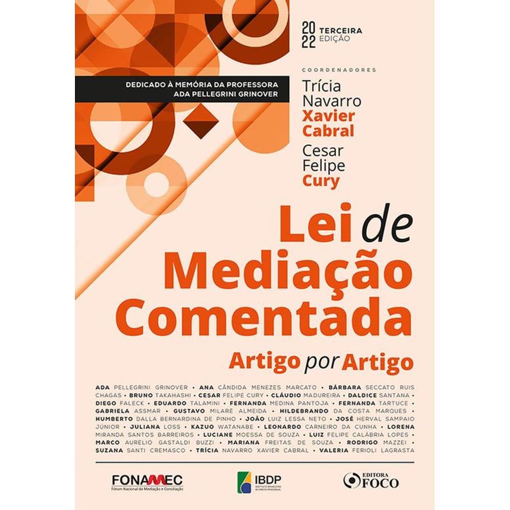 LEI DE MEDIAÇÃO COMENTADA ARTIGO POR ARTIGO - 3ª ED - 2022 baixar livro de graça