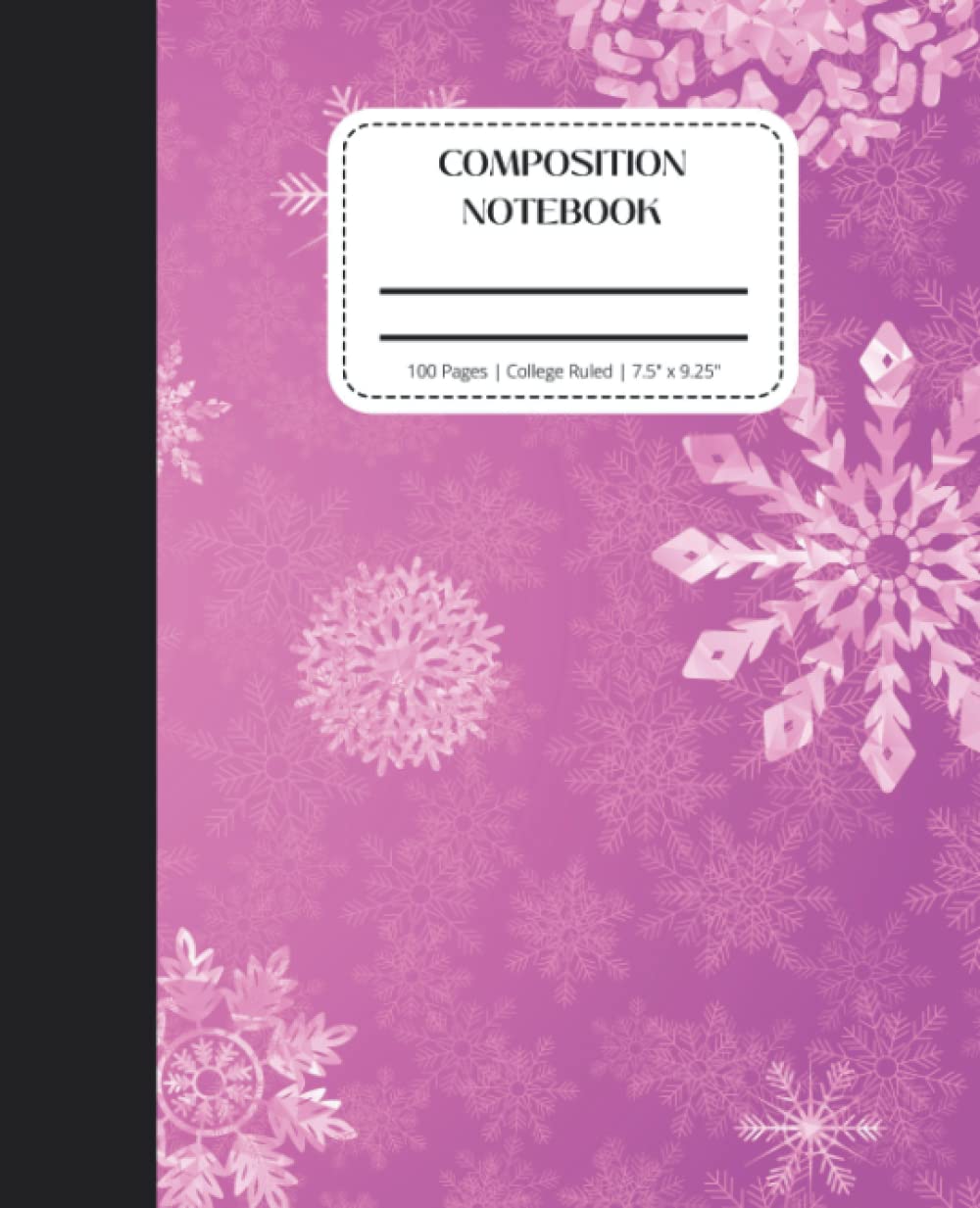 Winter Holiday Composition Notebook - College Ruled: 100 pages, 7.5 x 9.25 inches, Purple with White Snowflakes, Gift Ideas for Students baixar o livro de graça