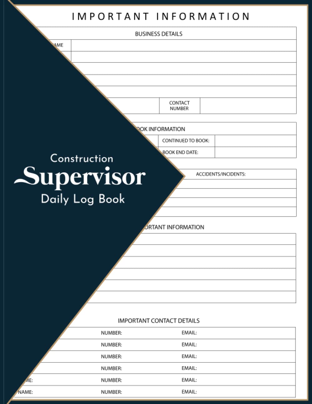 capítulo por capítulo baixar Construction Supervisor Daily Log Book: Construction Maintenance Record Book for Jobsite worker