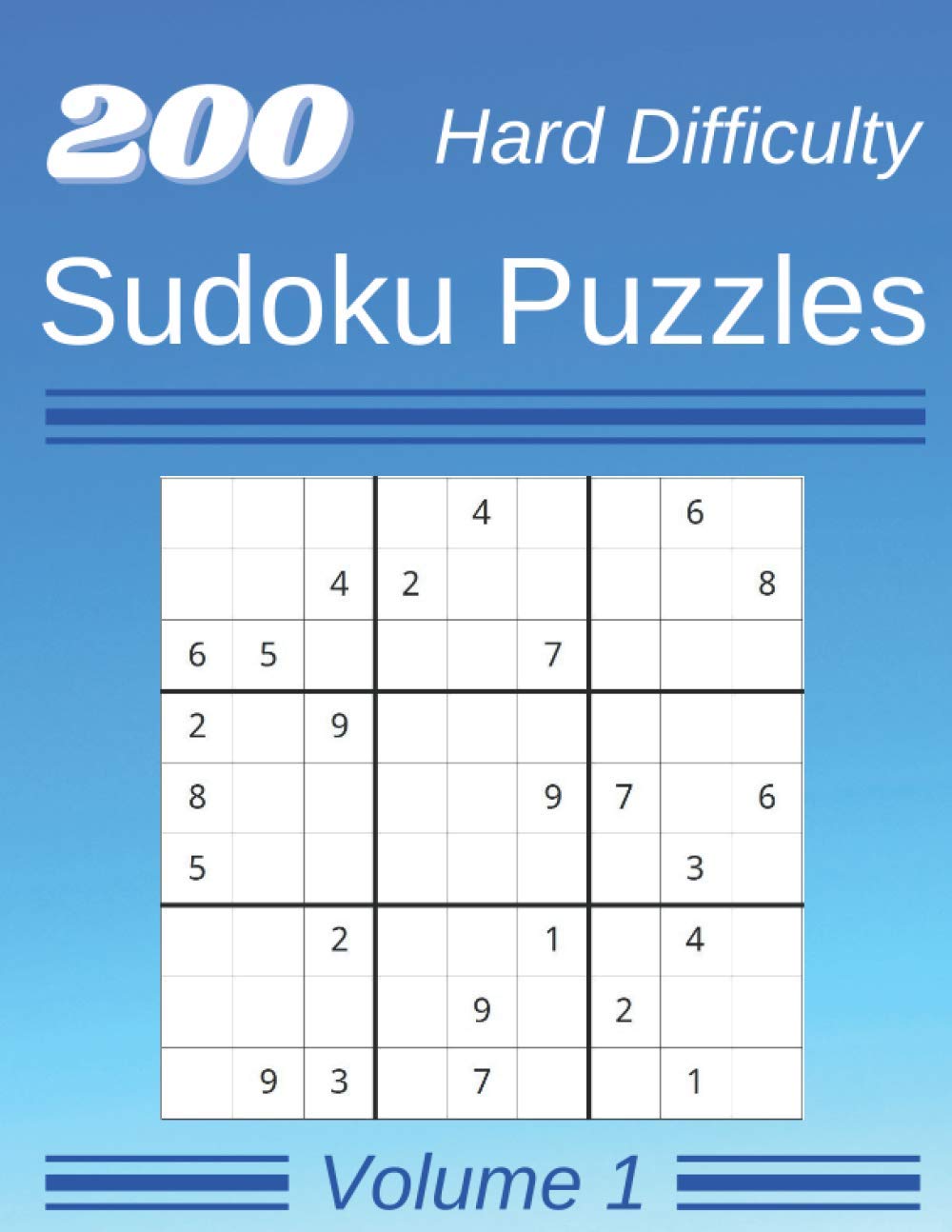 ler totalmente 200 Hard Difficulty Sudoku Puzzles: Sudoku Puzzle Book with Large Font for Adults and Seniors - Volume 1 (Sudoku Collection - Hard)