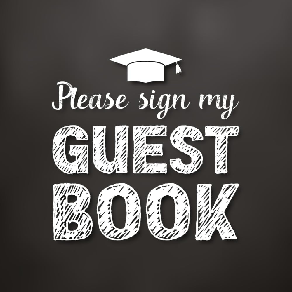 ler totalmente Graduation Guest Book 2024: Guest Sign In Book with Prompts for Graduation Party Plus Blank Pages for Photos.