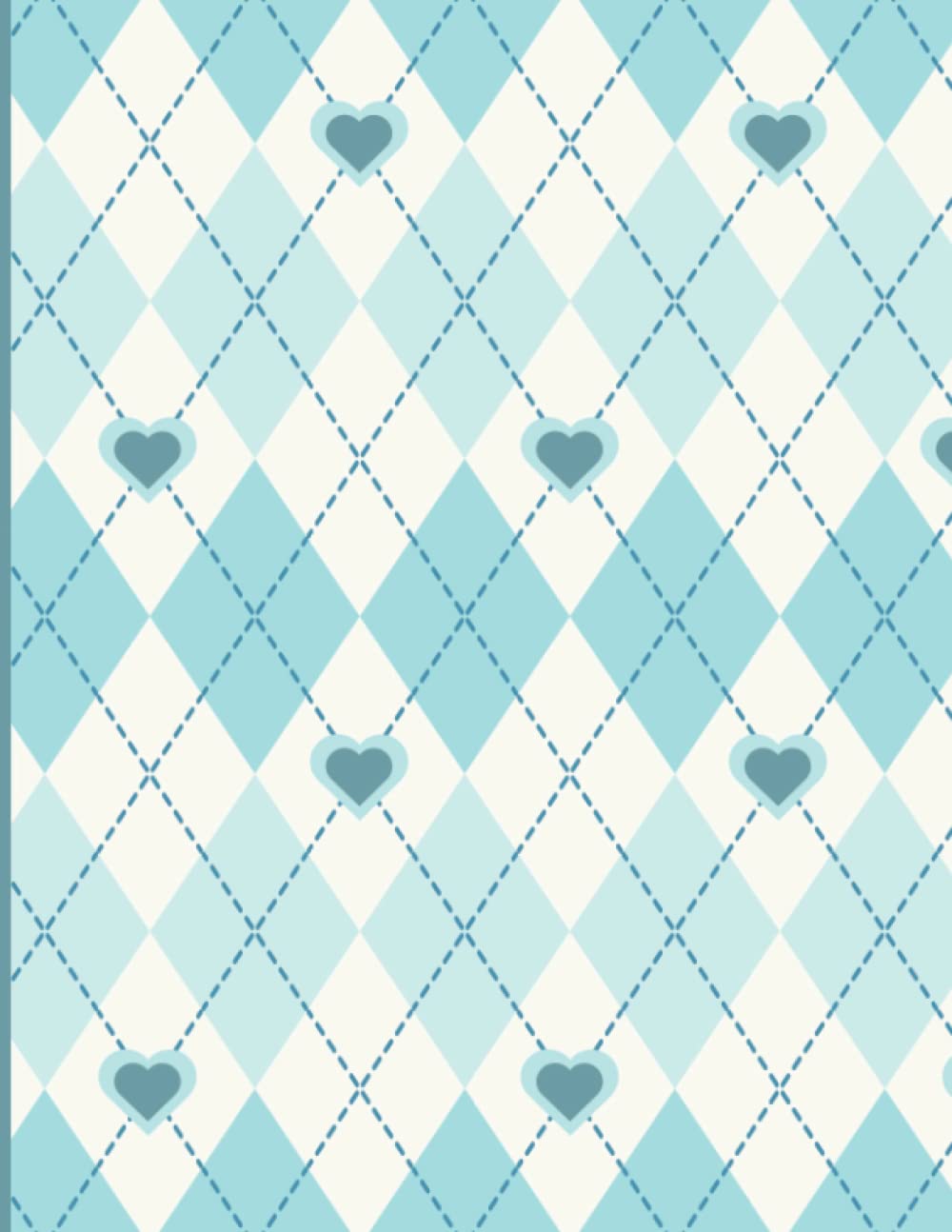 Notebook Aesthetic: Preppy, Blue, Argyle, Aesthetic Notebook For School, College Ruled, Notebook for Teens, Composition Notebook Preppy baixar livro de graça