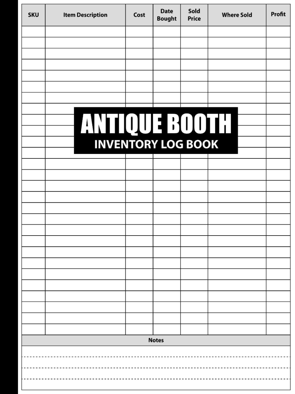 ler totalmente Antique Booth Inventory Log Book: Simple Record Book Ideal for Tracking Inventory & Profit Margin for Each Product
