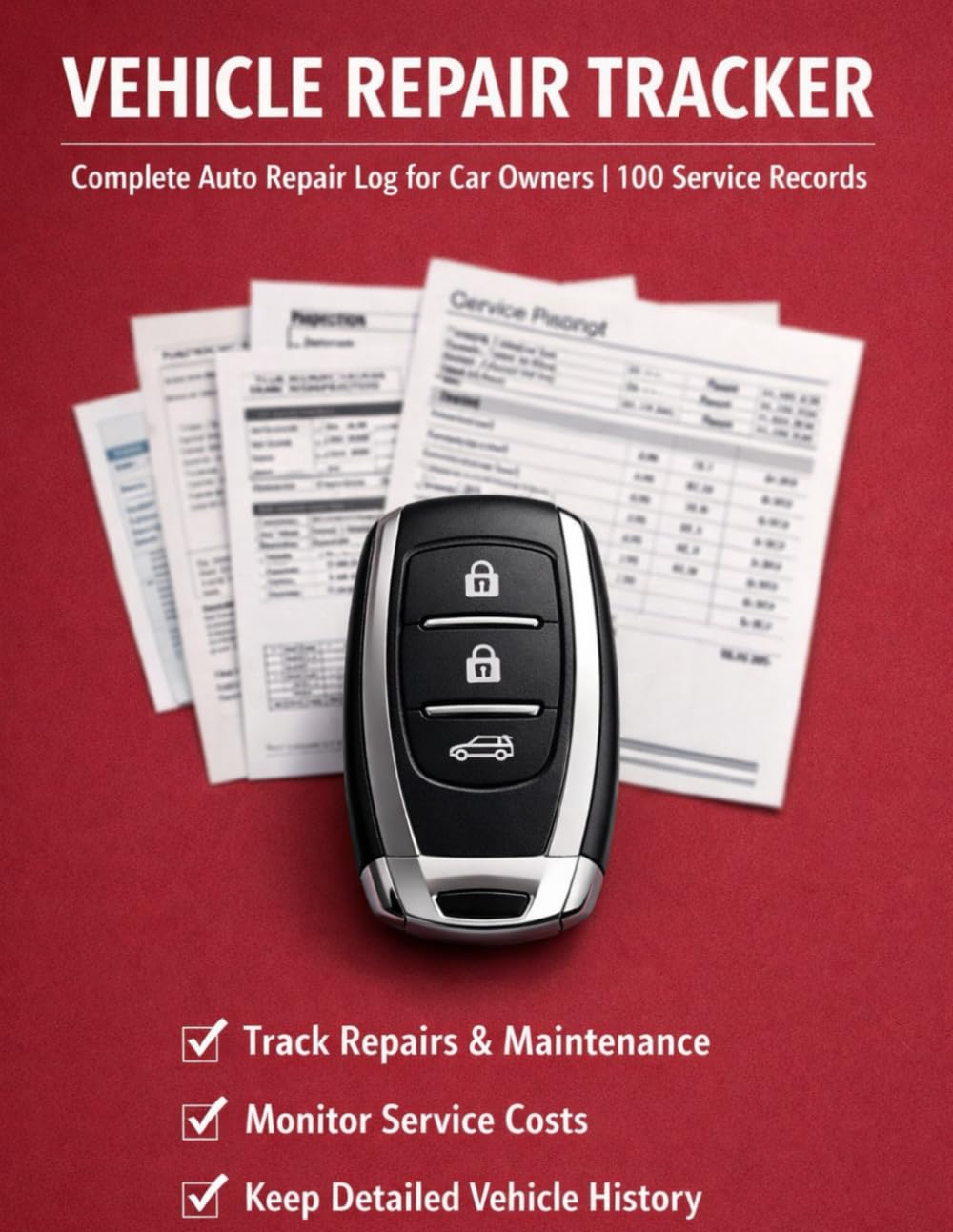 ler totalmente Vehicle Repair Tracker: Complete Maintenance Log: 100 Detailed Auto Records for Parts, Labor Costs, Mileage & Warranty Documentation | Essential Logbook for Car Owners