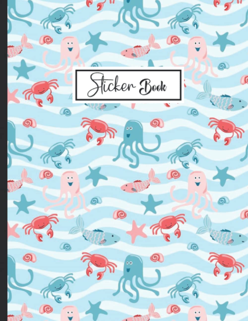 capítulo por capítulo baixar Sticker Book: Sticker Collection Book for Kids, Orange Marble Pattern Theme Blank Sticker Album | Size 8.5 x 11| 100 Pages.