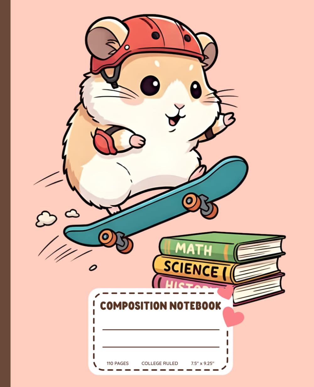 capítulo por capítulo baixar Cute Hamster Skateboard Composition Notebook: Wide Ruled Lined Paper, 7.5" x 9.25", 110 Pages - Kawaii Aesthetic School Supplies for Girls and Hamster Lovers