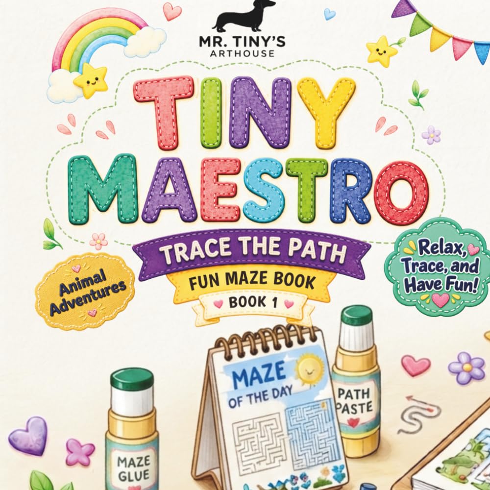 ler totalmente Trace the Path: Fun Maze Book (Animal Adventures) | 54 Easy Mazes to Trace, Explore & Solve | A Fun Activity Book for Kids (Tiny Maestro Ultimate Maze Collection)