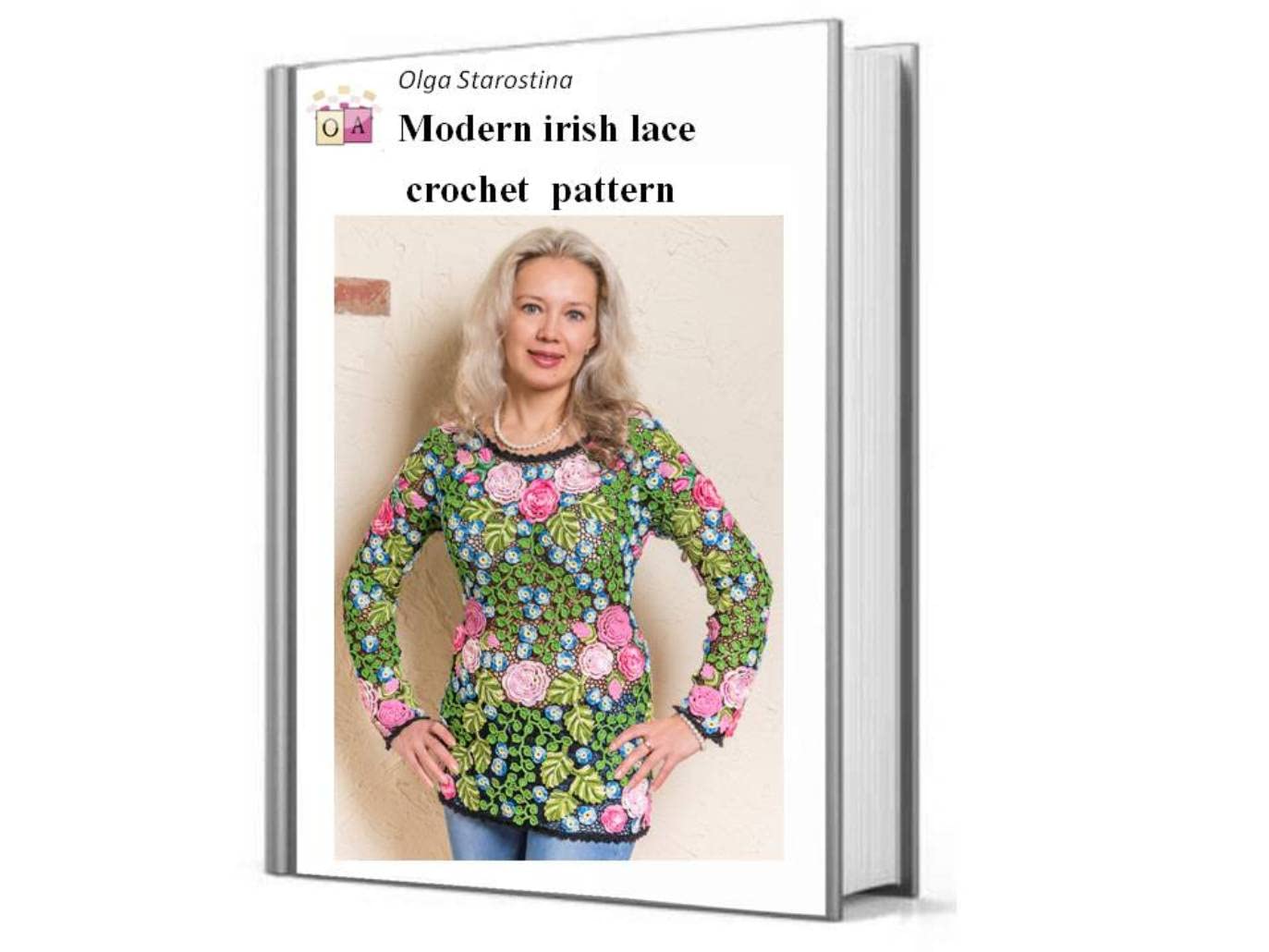 Modern pattern Irish lace crochet blouse with roses. (Modern Irish Crochet Lace Pattern) (English Edition) baixar livro de graça