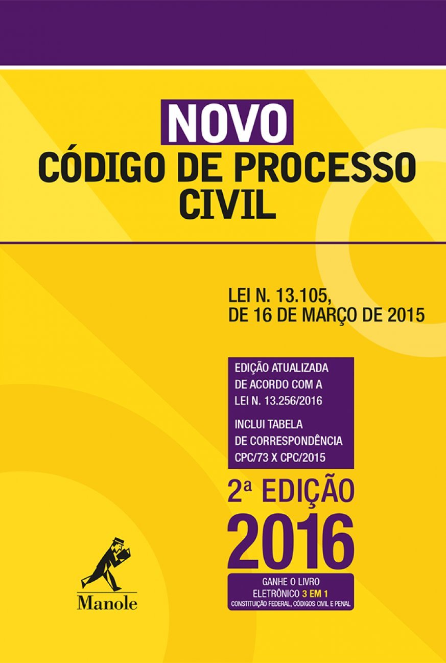 Novo Código de Processo Civil: Lei n. 13.105, de 16 de março de 2015