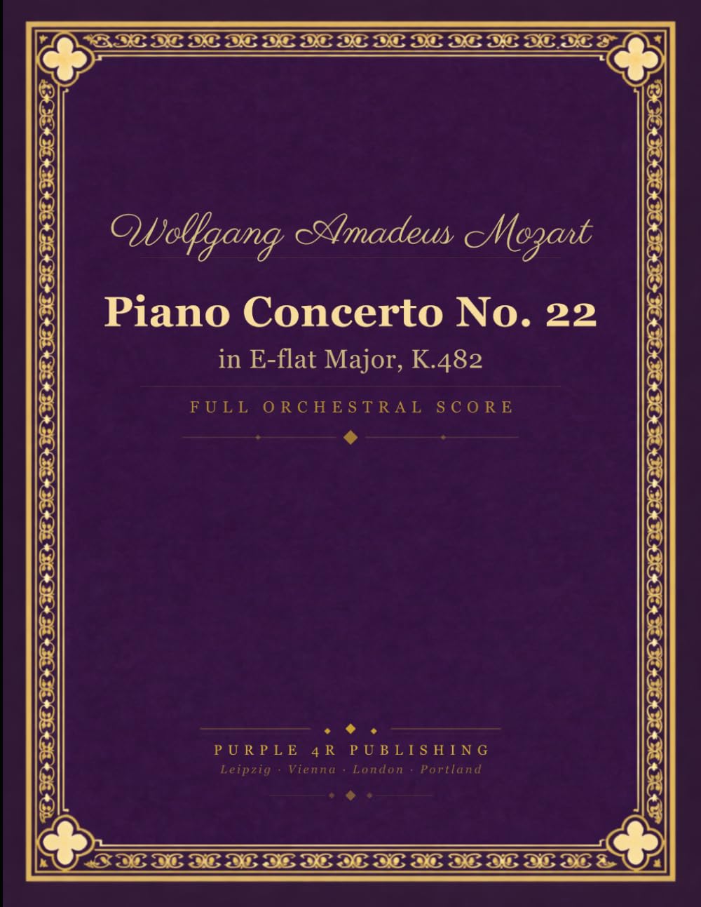 capítulo por capítulo baixar Mozart: Piano Concerto No. 22 in E-flat Major, K. 482 - Full Orchestral Score
