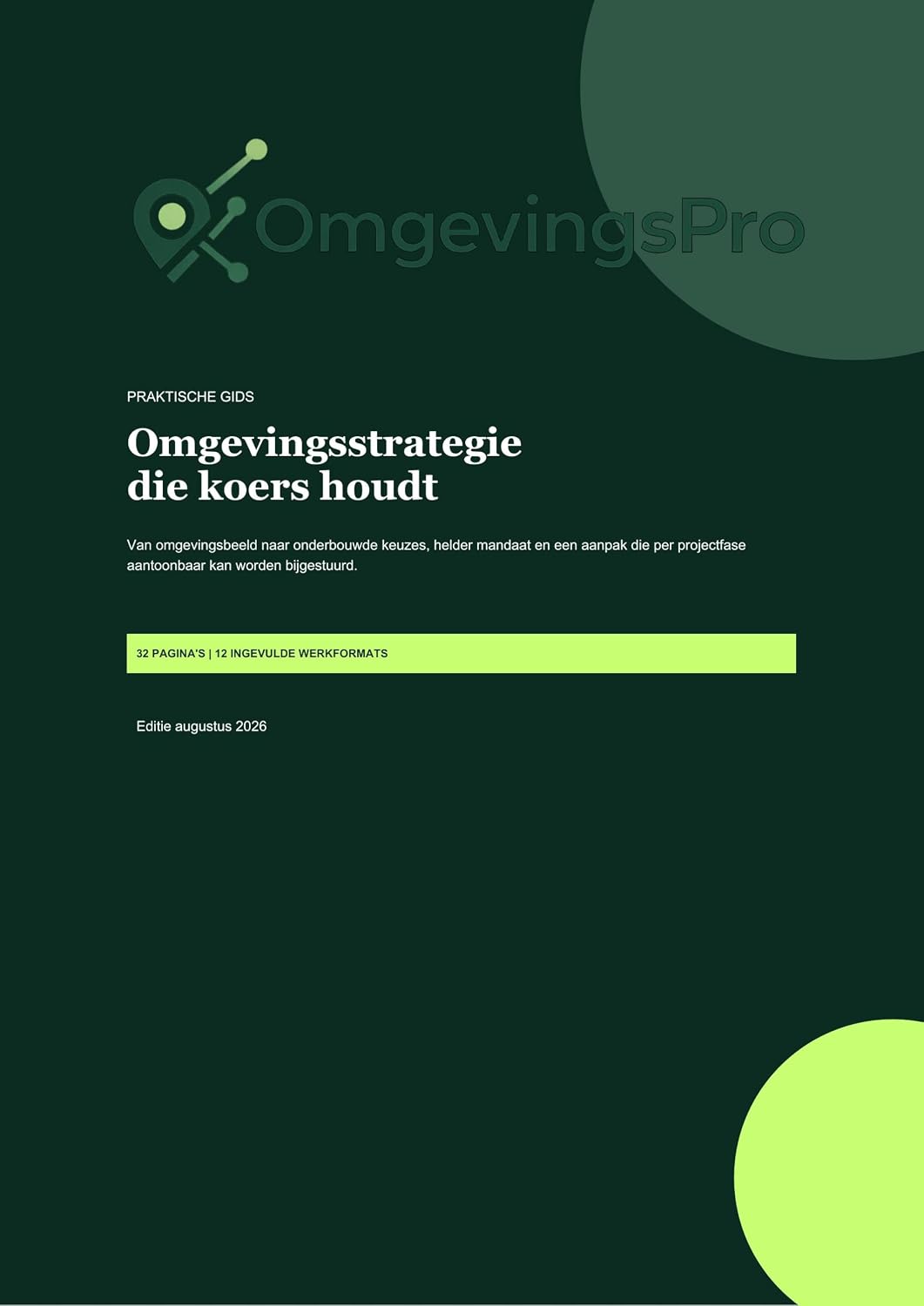 Omgevingsstrategie die koers houdt (Dutch Edition) baixar livro de graça