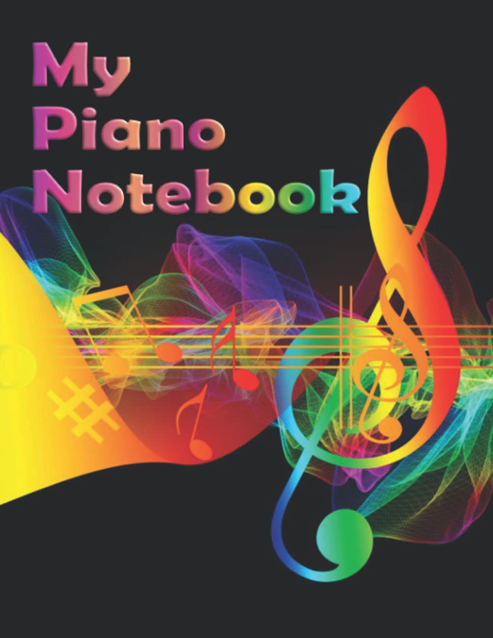 ler totalmente Piano Notebook: Blank Piano Sheet Music Notebook - Wide Staff Manuscript Paper for Piano lessons that can be used used by young musicians, composers or songwriters120 Pages - 8.5 x 11