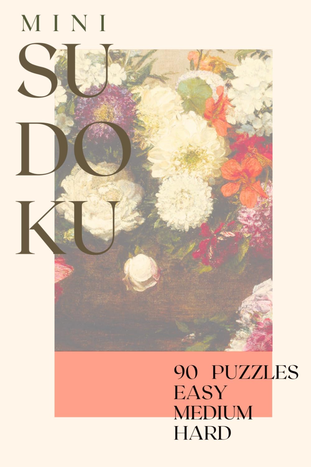 capítulo por capítulo baixar Mini Travel Sudoku: Easy, Medium & Hard Pocket-Sized Puzzles – Vintage Brushstrokes: Red Florals (Mini Travel Puzzles, 4x6 inches)