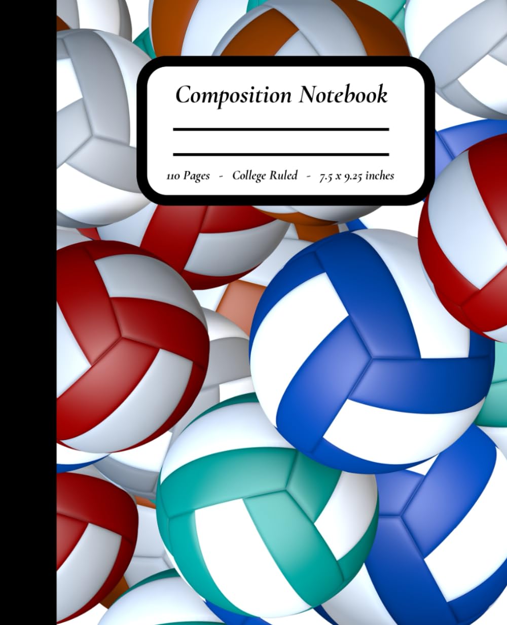 Volley Pop: Colorful Volleyball Composition Notebook – Multi-Colored Volleyball Pattern – 7.5" x 9.25", College Ruled, 110 Pages baixar o livro de graça