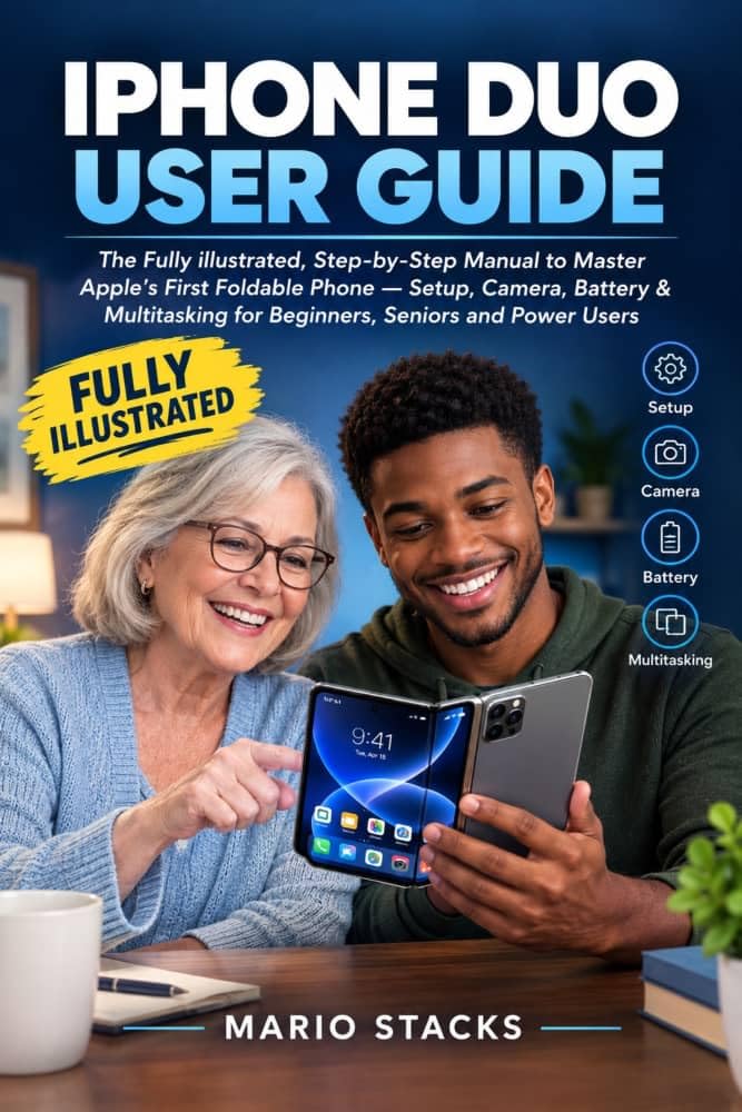 capítulo por capítulo baixar IPHONE DUO USER GUIDE: A Fully Illustrated, Step-by-Step Manual to Master Apple's First Foldable Phone — Setup, Camera, Battery & Multitasking for Beginners, Seniors and Power Users (English Edition)