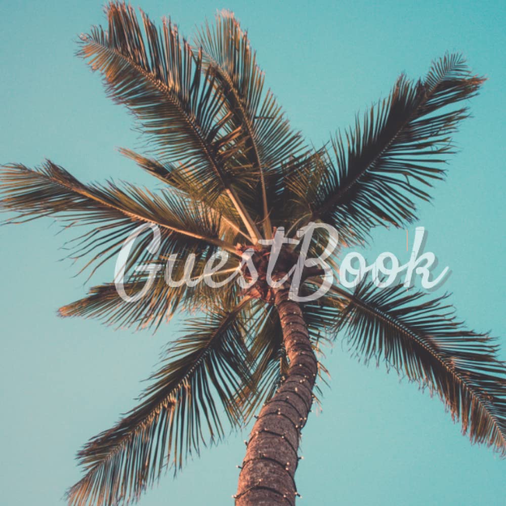 Tropical Guest Book: Nature Greenery Forest Beach Theme Vintage Tropical Rustic Wooden Theme, Coastal Guest Books, Guest Book for Vacation Home & Guest Book For Wedding Reception, Vow Renewal baixar livro de graça