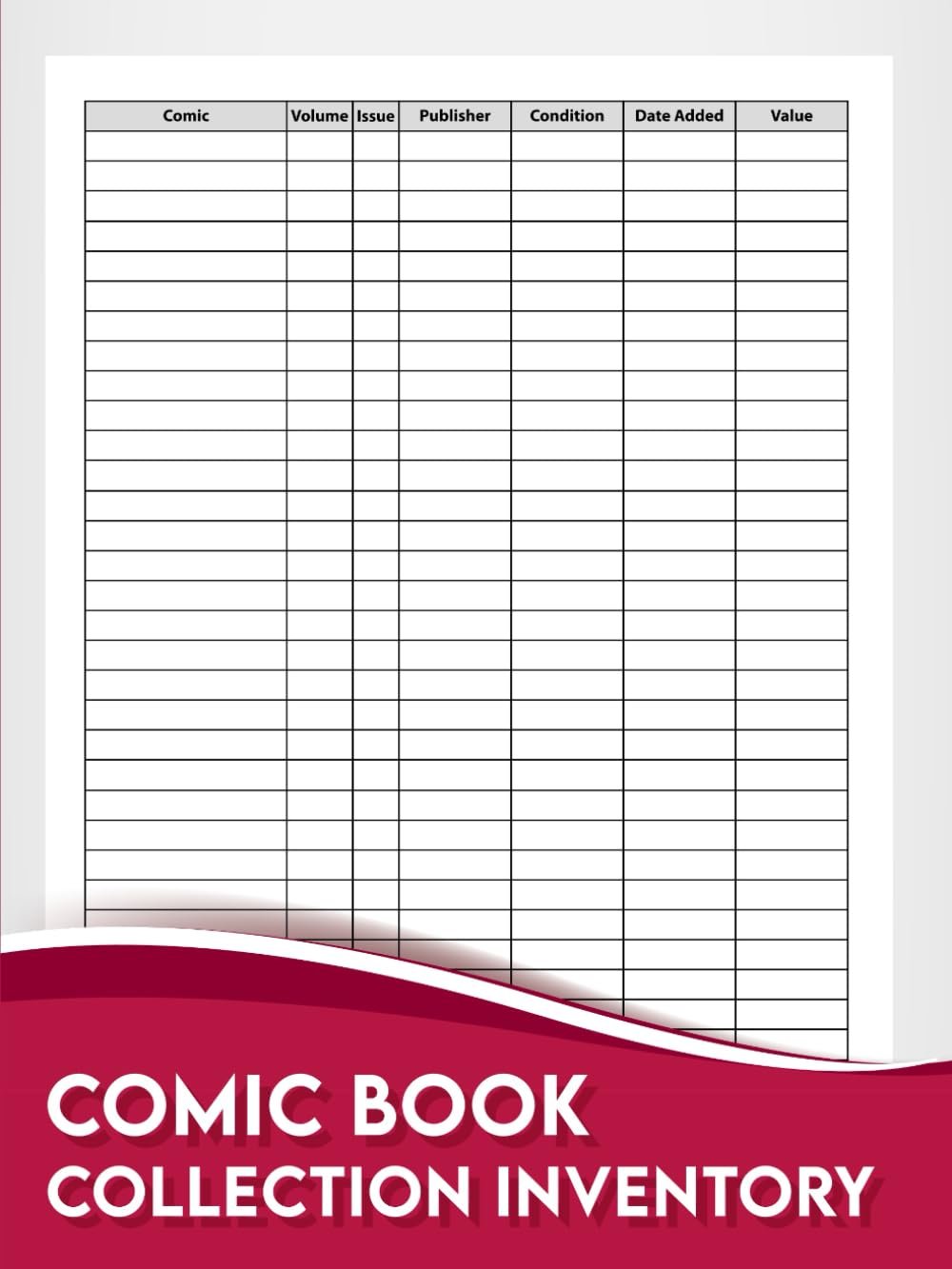 Comic Book Collection Inventory: Inventory Book Ideal for Comic Book Collectors. baixar livro de graça