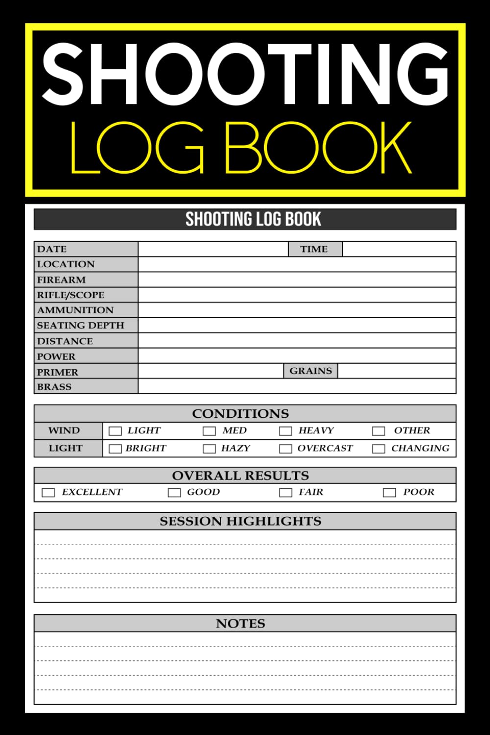 ler totalmente Shooting Log Book: Target Practice tracker | Firearm Training Journal with Bullseye Targets, Range Records, Accuracy Notes & Reloading Data