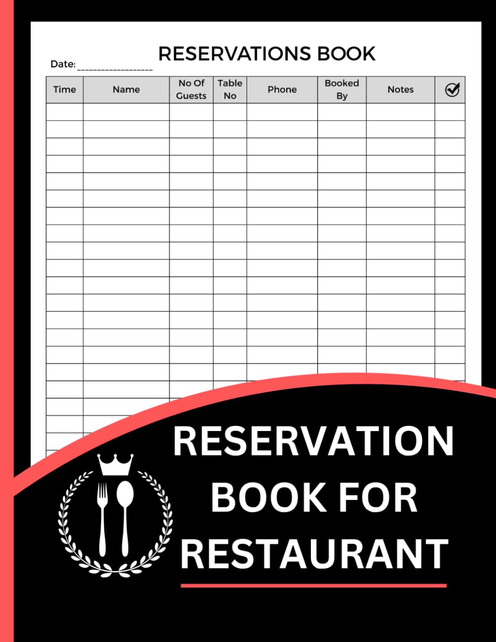 Reservation Book for Restaurant (8.5 x 11 Inches): Dining Booking Register, Guest Seating Records & Table Assignment Journal baixar o livro de graça