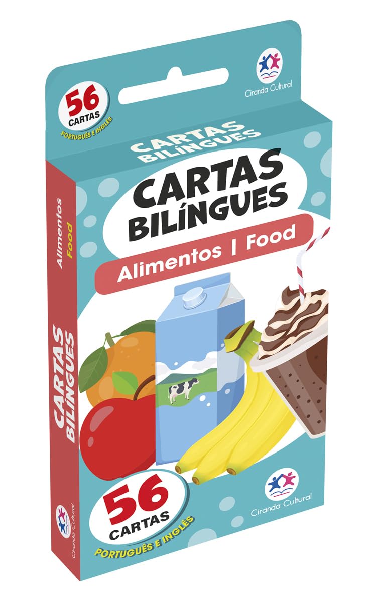 ler totalmente Flash Cards Cartas Bilíngues - Alimentos - Food