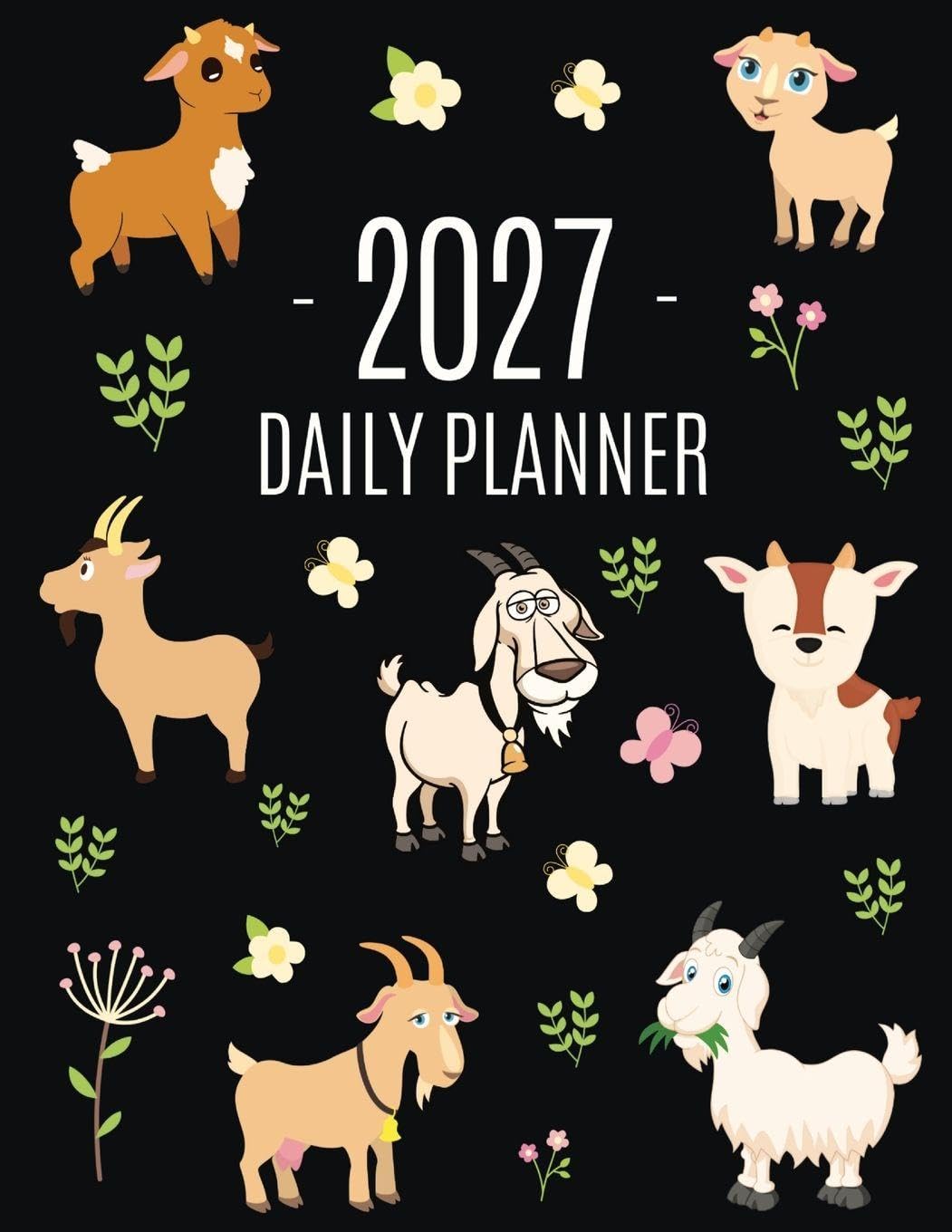 ler totalmente Goat Planner 2027: Daily Organizer: January-December (12 Months) Beautiful Agenda with Cute Farm Animals