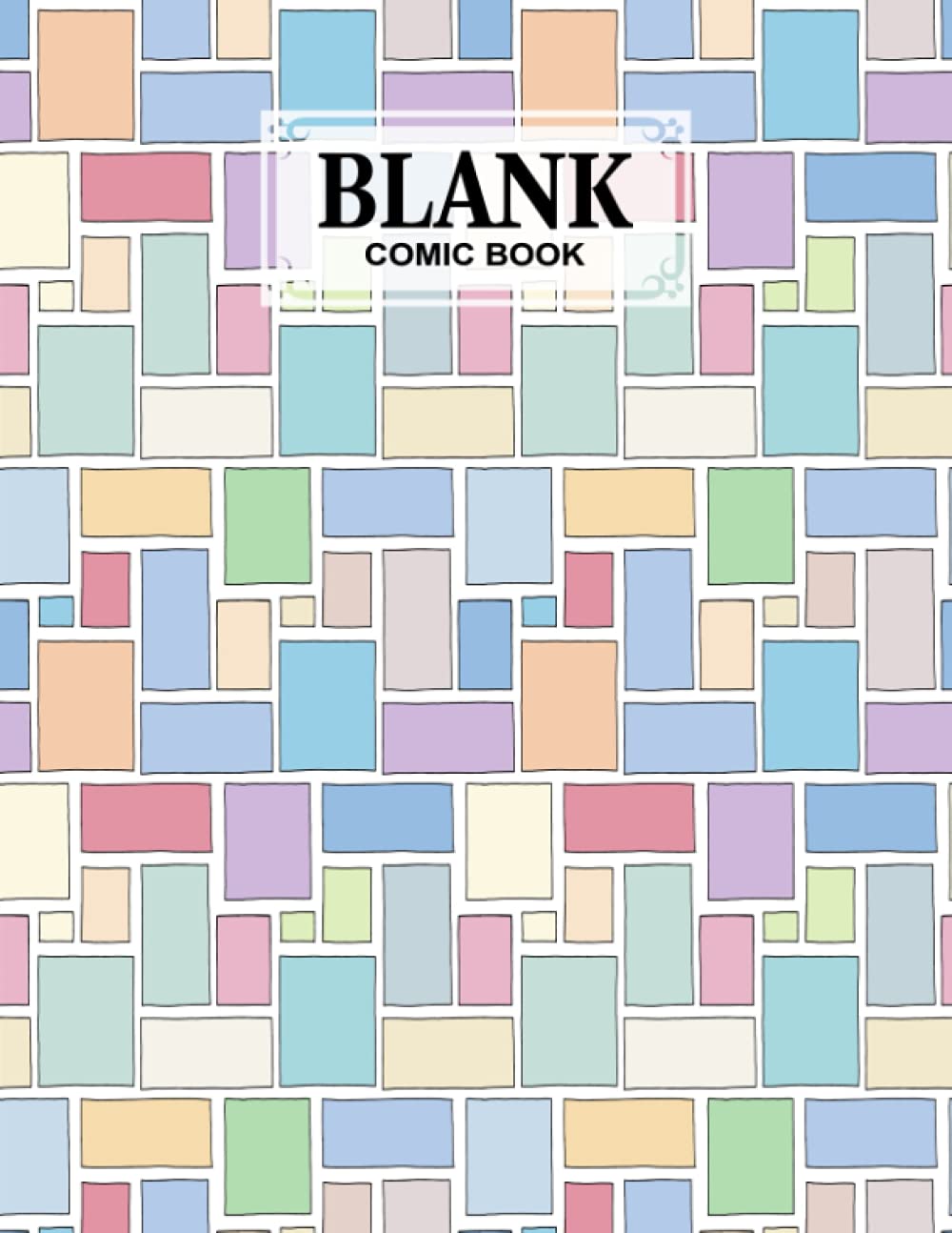 ler totalmente Blank Comic Book: Rectangles Cover, Create Your Own Story, Journal, Notebook, Sketchbook for Kids and Adults, 120 Pages - Size 8.5" x 11" Notebook by Gilbert Straub