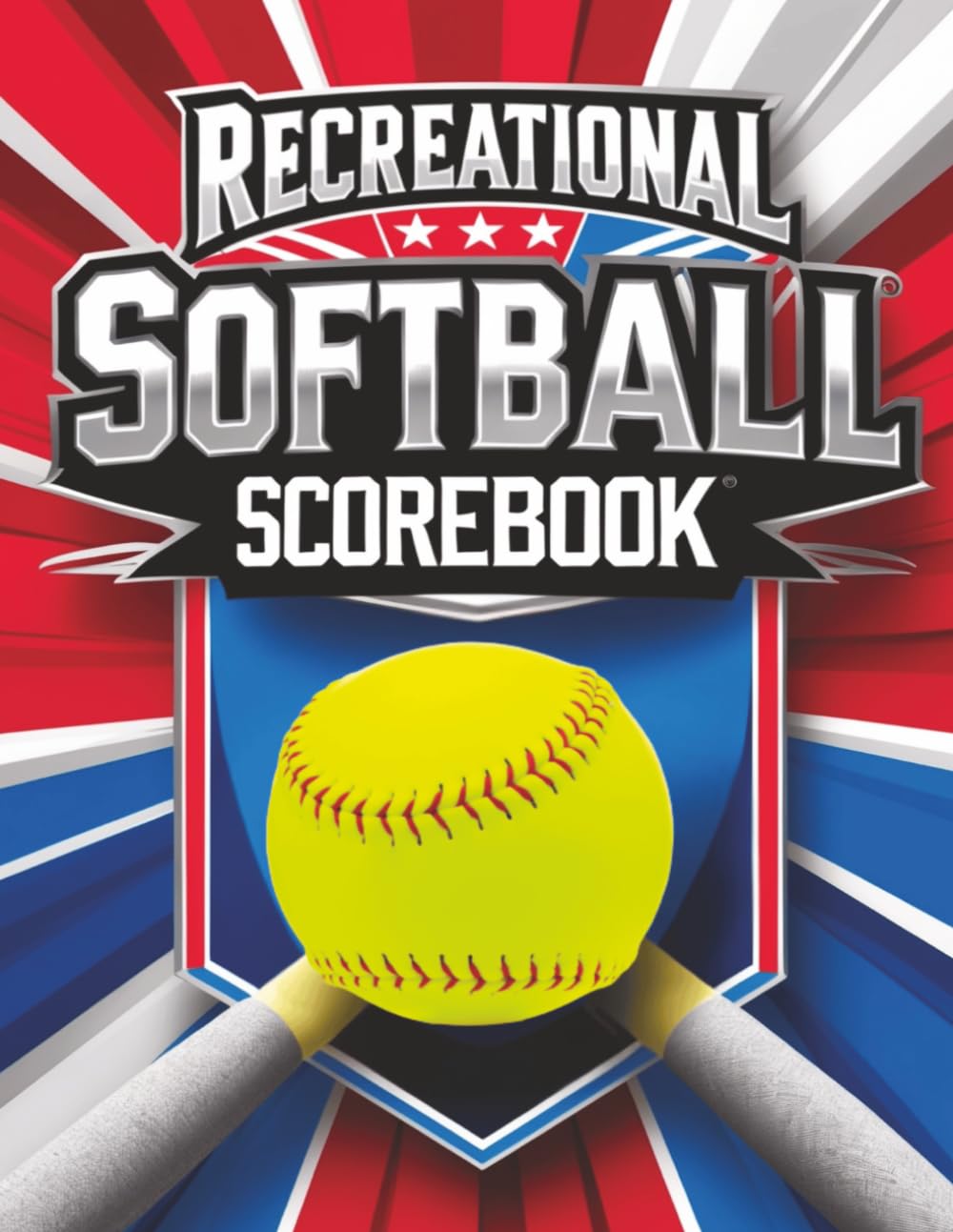 Recreational Softball Scorebook - Portrait Layout - New Features HR Tracker, Spot to Track Curtesy Runners and More! (Scorebooks)