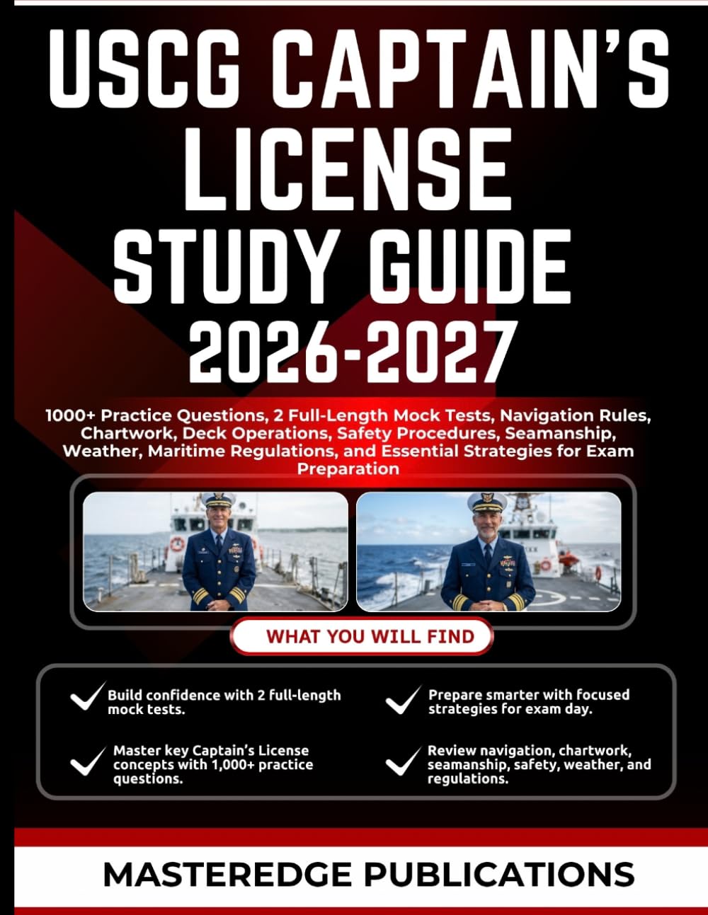 capítulo por capítulo baixar USCG CAPTAIN'S LICENSE STUDY GUIDE 2026-2027: 1000+ Practice Questions, 2 Full-Length Mock Tests, Navigation Rules, Chartwork, Deck Operations, Safety Procedures, Seamanship, Weather, Maritime