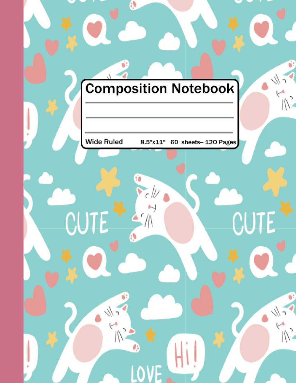 Composition Notebook: Wide Ruled Lined Paper Notebook Journal, Cute Cat Workbook for Boys Girls Kids Teens Students for Back to School and Home College Writing Notes. baixar livro de graça