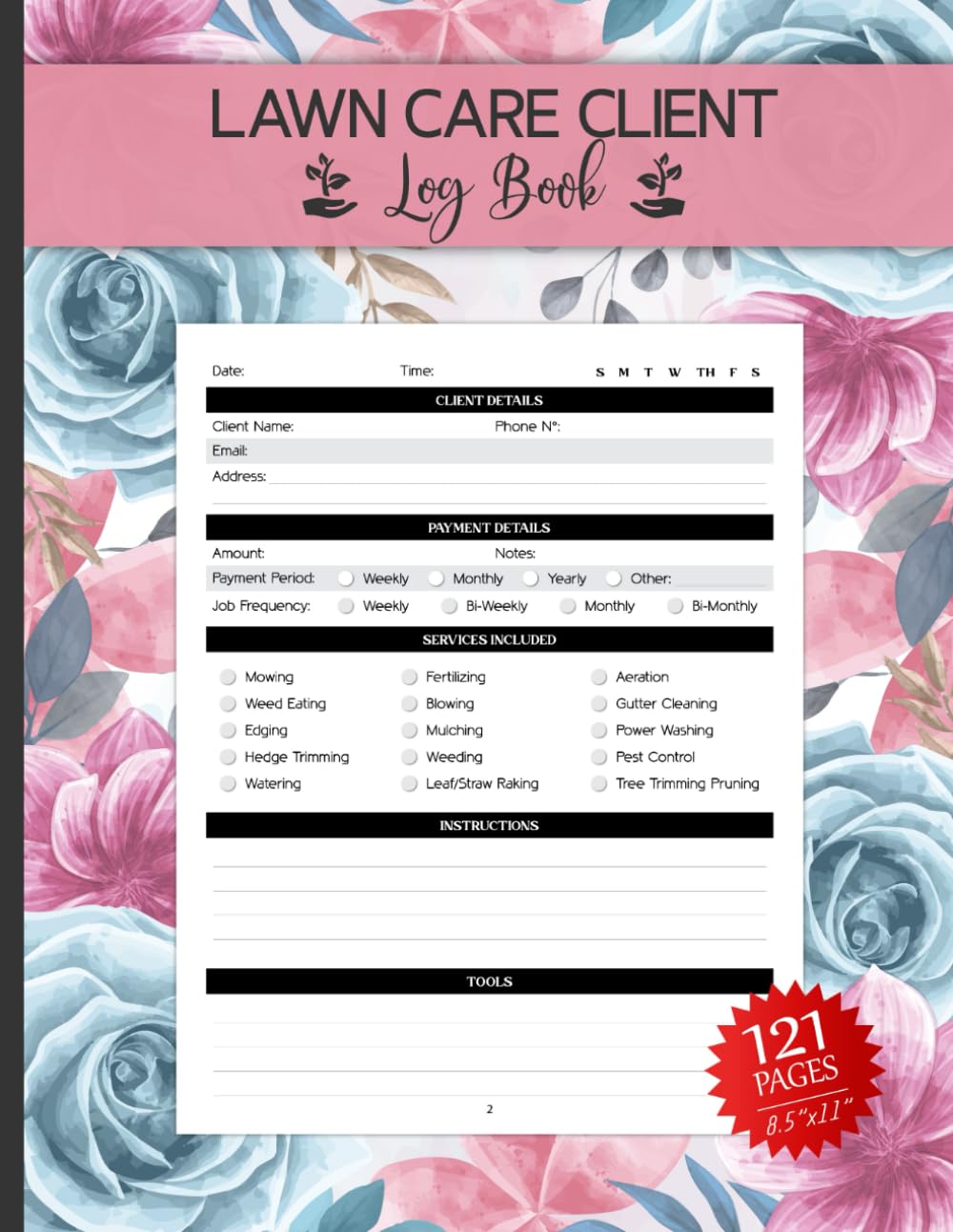 Lawn Care Client Log Book: Lawn & Landscape Business Record Book for Client Details, Payments, Lawn Services, Scheduling, and More baixar o livro de graça