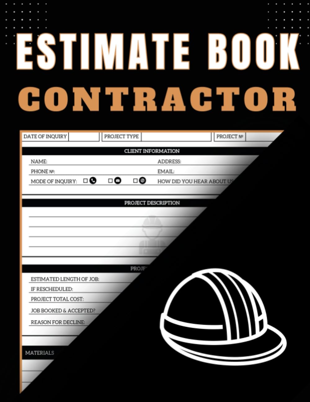 capítulo por capítulo baixar Estimate Book Contractor: Job Estimate Quote Record Book With Client Contact Log & Dot Diagram Sheets For Taking Measurements & Inspection Notes|8.5'-11'-121 Pages