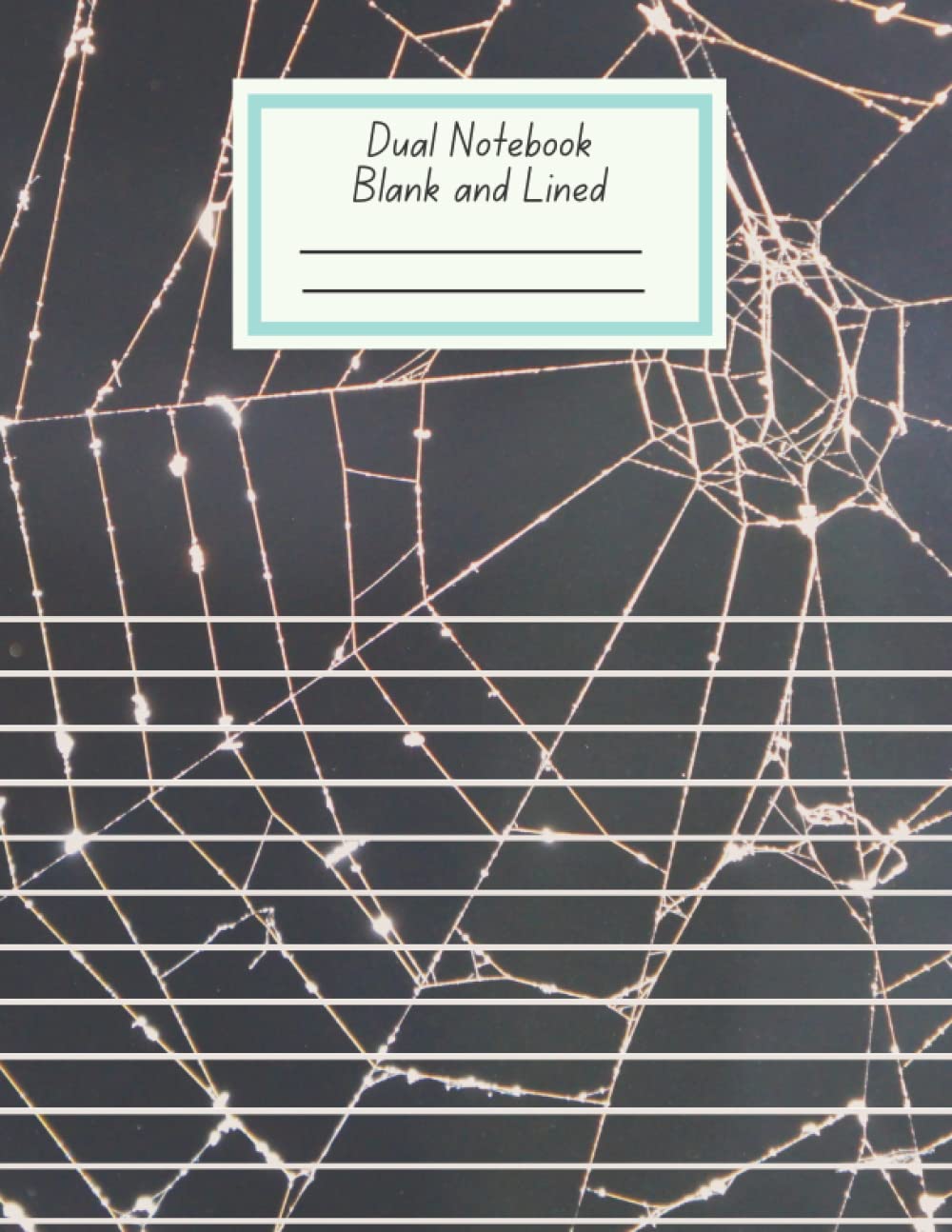 ler totalmente Halloween Notebook: Dual Notebook Blank and Lined with Spider Web
