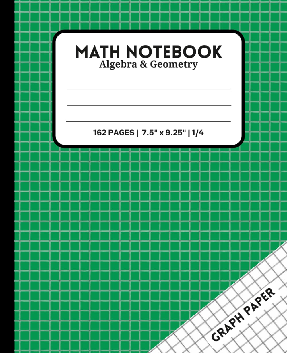 capítulo por capítulo baixar Green Math Notebook: Algebra & Geometry: Graph Paper Notebook for Equations, Graphing, Geometry Problems & Math Practice | 1/4 Inch Grid Paper Journal... | Quad Ruled | 162 Pages | 7.5 x 9.25 Inches