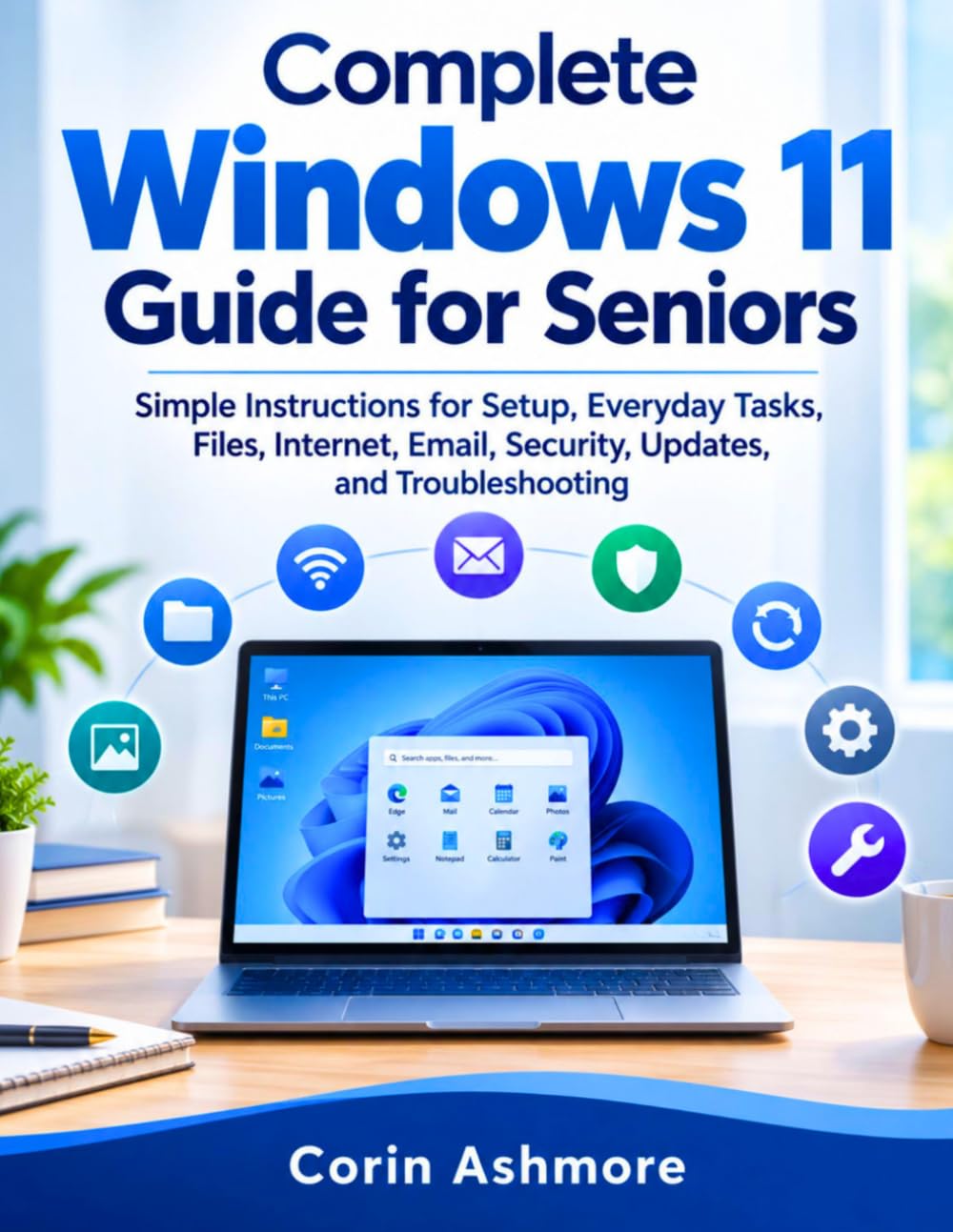 capítulo por capítulo baixar Complete Windows 11 Guide for Seniors: Simple Instructions for Setup, Everyday Tasks, Files, Internet, Email, Security, Updates, and Troubleshooting